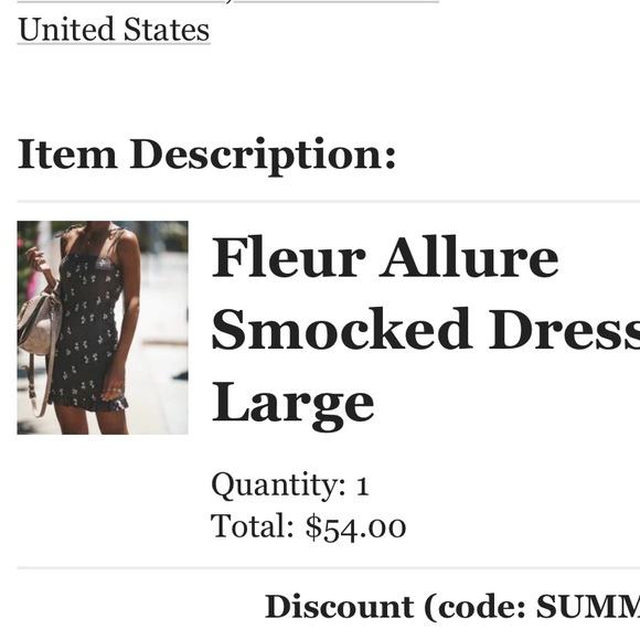 Vici Fleur Allure Smocked Dress size L - Picture 2 of 2